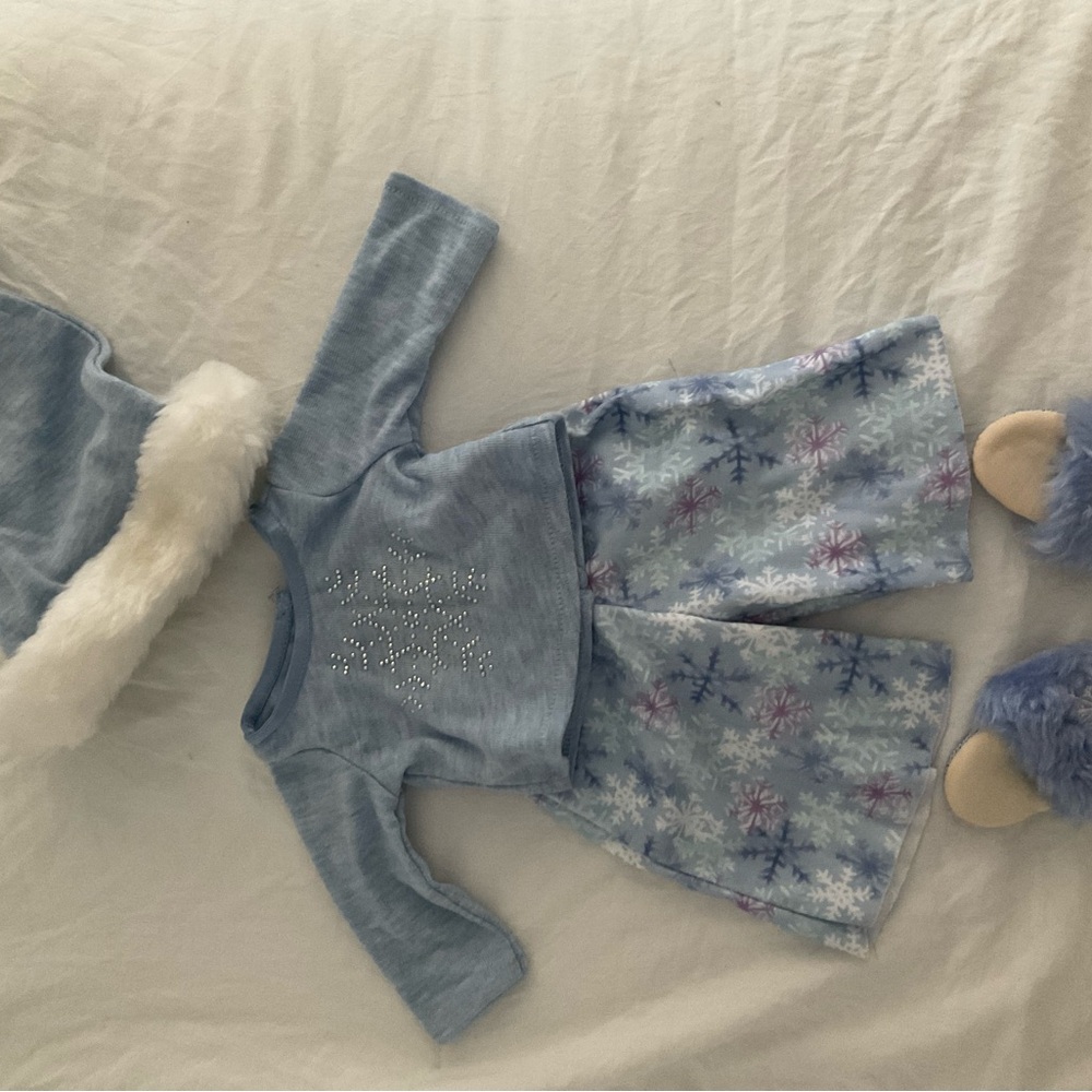 American Girl Light Blue Pajama Set